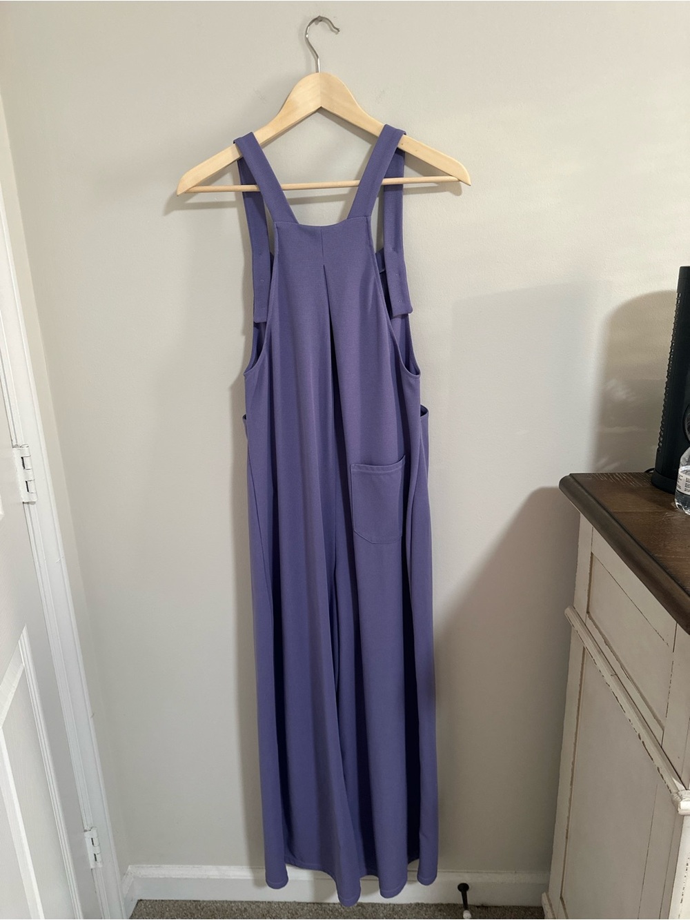 SOLD Halara Pockets Waffle Casual Overalls - Wide Leg in Mellow Purple - Picture 6 of 10